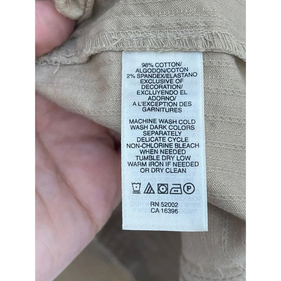 DKNY Womens Long Sleeve Double Breasted Belted Trench Coats Khaki Sz XS - Picture 10 of 16